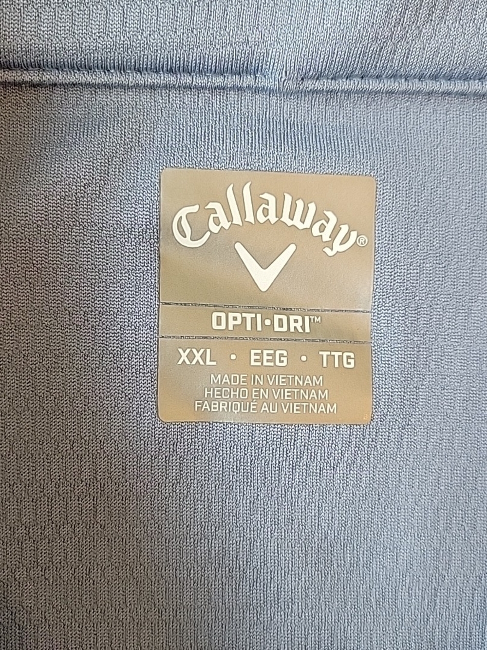 Callaway Polo Shirt Men's 2XL Opti Dri Blue Golf Performance Stretch Casual - Picture 4 of 7